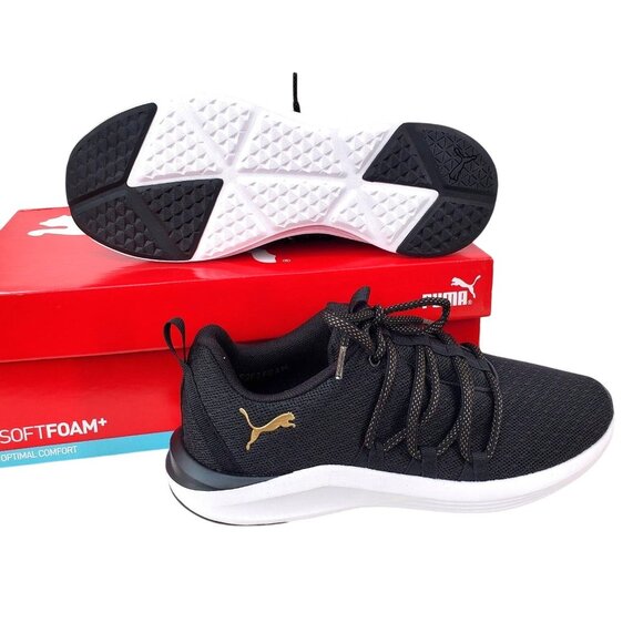 Puma 6 Sneakers Active Prowl Knit Woman Lace-up Athletic Gym Shoes Activewear - Picture 8 of 13